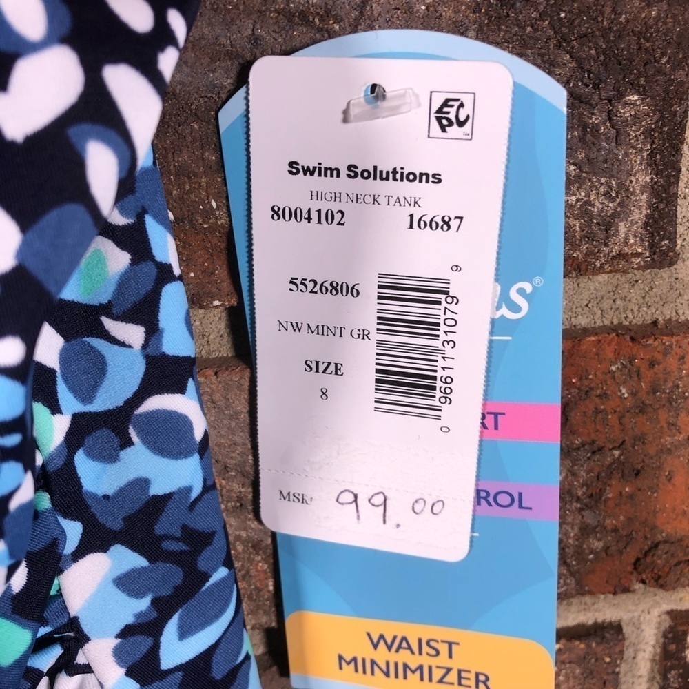 SWIM Solutions High Neck One Piece Swimsuit - Picture 3 of 7